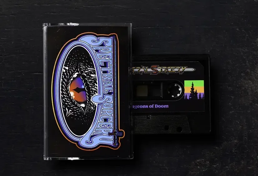 Spectral Sorcery tape on fire